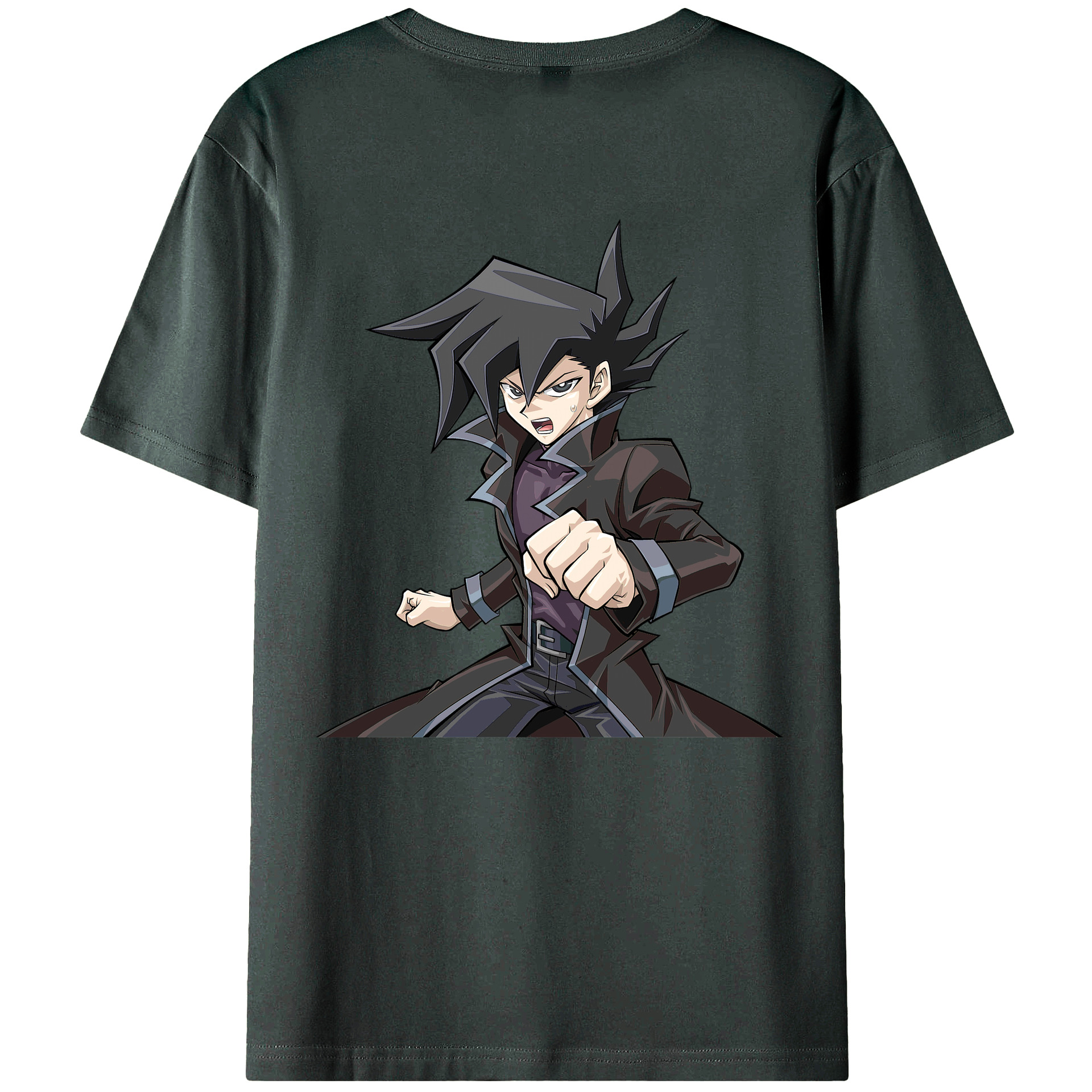 （画像用） 遊☆戯☆王 Yu-Gi-Oh! 綿100％ メンズ半袖Tシャツ（バックプリント） 通気性